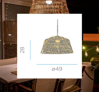 LÁMPARA COLGANTE AMALFI 50 HANG  | USO INTERIOR