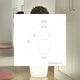 Bamboo planter with light 70