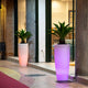 Bamboo planter with light 70