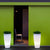 Bamboo planter with light 70