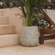 CIRCOOLAR Round flowerpot in CAMELIA colour Recycled material