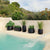 CIRCOOLAR Round flowerpot in CAMELIA colour Recycled material