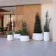 CIRCOOLAR Round flowerpot in CAMELIA colour Recycled material