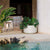 CIRCOOLAR Round flowerpot in CAMELIA colour Recycled material
