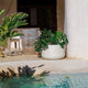 CIRCOOLAR Round flowerpot in CAMELIA colour Recycled material