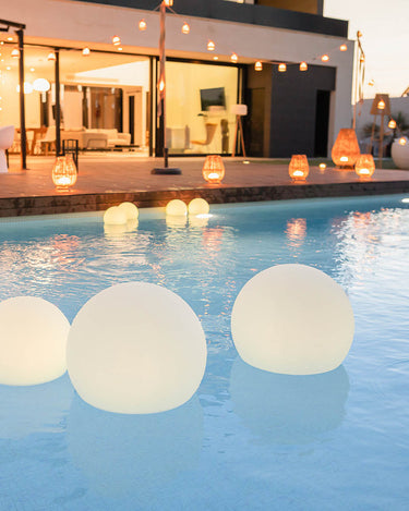 BULY#tamaño_ø40 x 35 cm#Solar + Flotante (Uso exterior)#Colores RGB + Blanco frío, cálido y neutro