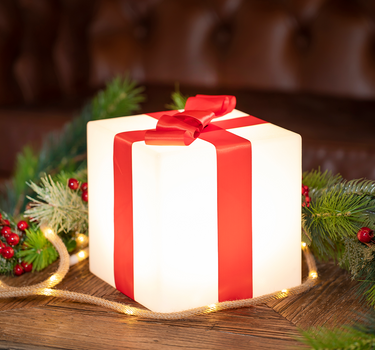 CUBO NAVIDEÑO ILUMINADO GIFTY