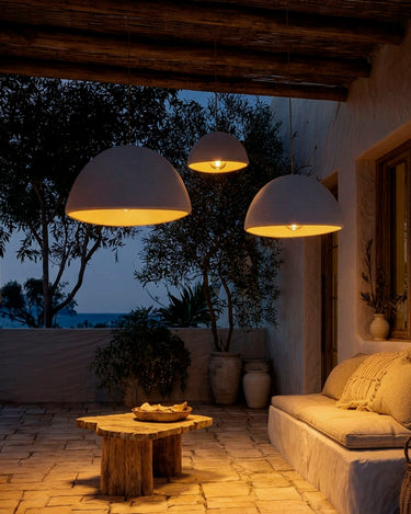LUNA#tamaño_LUNA 60 (ø60 x 31 cm)#color_BLANCO#Alimentación_Batería recargable (Sin instalación) Luz cálida