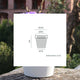 Round colored flower pot MAGNOLIA 30
