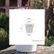 Round colored flower pot MAGNOLIA 30