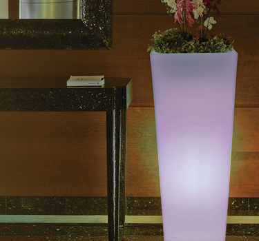 Planter with light MELISA 30