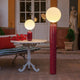 MONICA 50 TABLE LAMP BURGUNDY