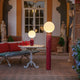 MONICA 150 FLOOR LAMP BURGUNDY
