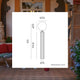 MONICA 150 FLOOR LAMP BEIGE