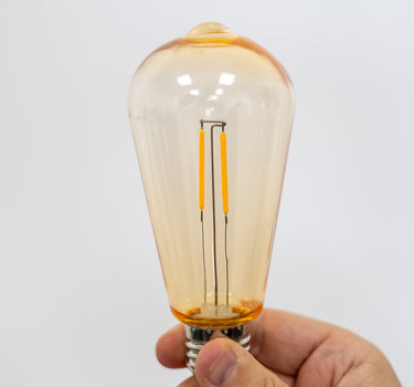 Bombilla Led 220V ST64 E27 de filamento e irrompible (Pack 10)