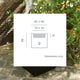 Square flower pot with light NARCISO 40