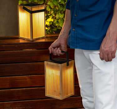 Farol solar portátil sin cables con OKINAWA LANTERN
