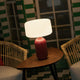 PHOEBE 40 TABLE LAMP BURGUNDY COLOUR