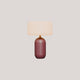 PHOEBE 40 TABLE LAMP BURGUNDY COLOUR