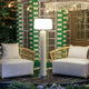 Solar-powered floor lamp with twilight sensor – Phoebe 140, Beige