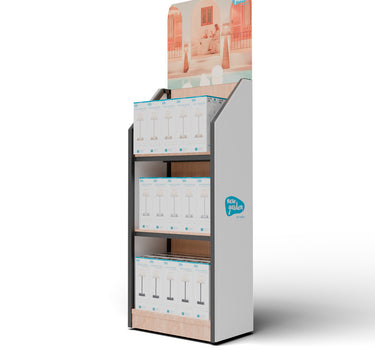EXPOSITOR LOLA 30 SLIM V2 (3 BALDAS METALICO TALLA M)
