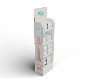 EXPOSITOR BOMBILLAS INALÁMBRICAS (4 BALDAS PVC TALLA S)