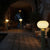 Solar-powered floor lamp with twilight sensor – Rachel 145, Mustard