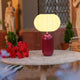 RACHL 45 TABLE LAMP BURGUNDY