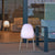 DESIGN FLOOR LAMP WITH WOODEN LEGS ROCKET 70