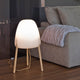 DESIGN FLOOR LAMP WITH WOODEN LEGS ROCKET 70