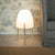 DESIGN FLOOR LAMP WITH WOODEN LEGS ROCKET 70