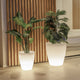 Round flowerpot with light VIOLETA 40