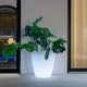 Round flowerpot with light VIOLETA 40
