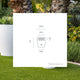 Round flowerpot with light VIOLETA 40