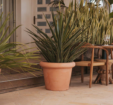 RUSTIC PINK 45 round flower pot