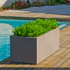 Macetero rectangular de color JARA 100 x 35 color topo