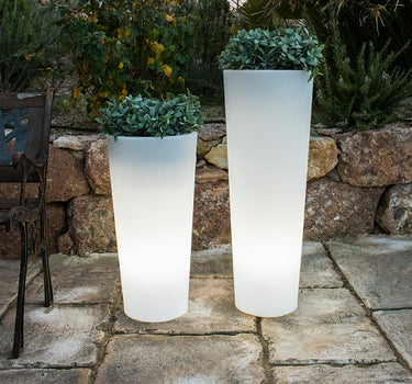 Round flowerpot with light FICUS 60