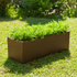 Macetero rectangular de color JARA 100 x 35 color bronce