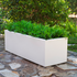 Macetero rectangular de color JARA 100 x 40 color blanco