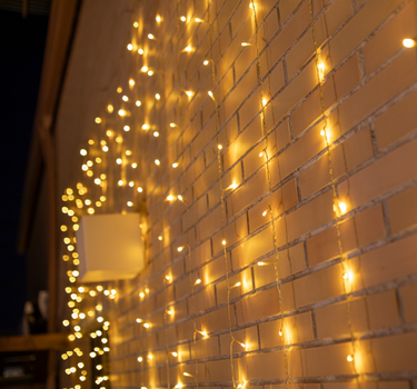 GUIRNALDA CORTINA DE LUCES PARA EXTERIOR LUCEO 3x2