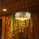 Round hanging planter with wireless lighting ELBA 39