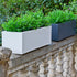 Macetero rectangular de color JARA 60 x 20 color blanco